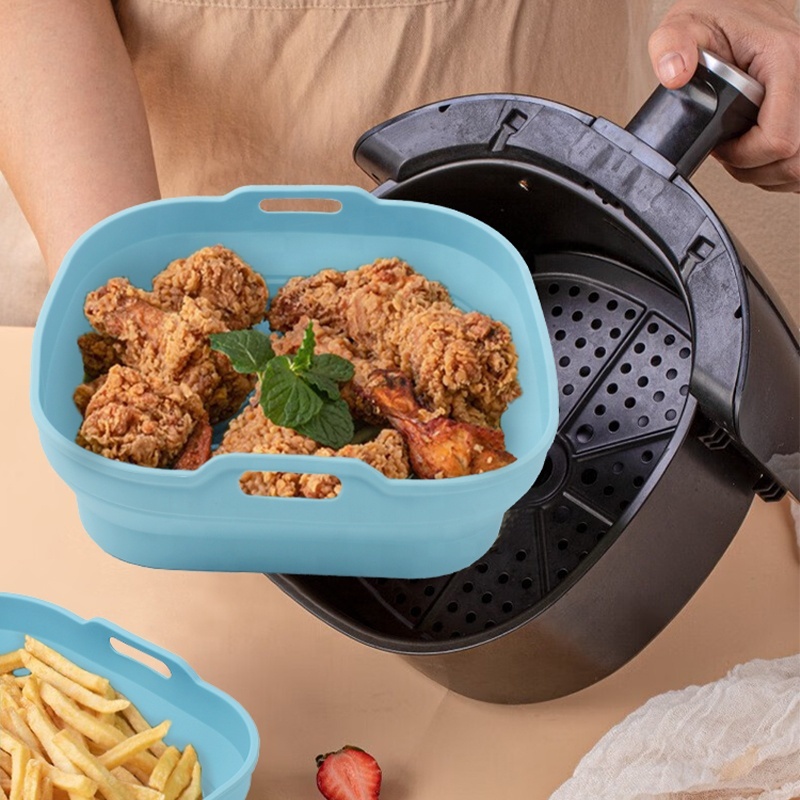 Wiederverwendbare Silikon-Backeinlagen für Heißluftfritteusen 3