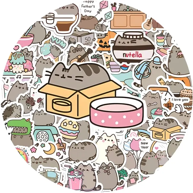 Katzen-Aufkleber-Set 3