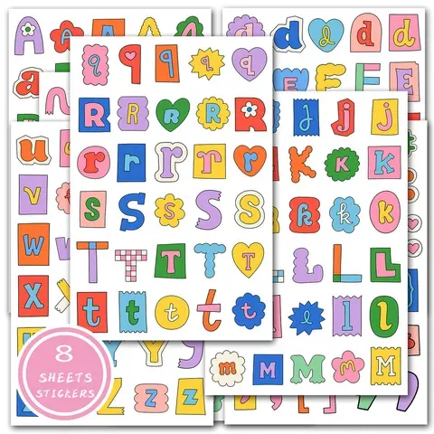 Tagebuch-Buchstabensticker