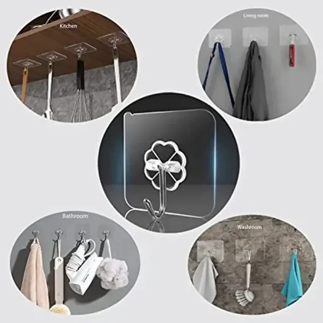 Transparenter Klebehaken 2