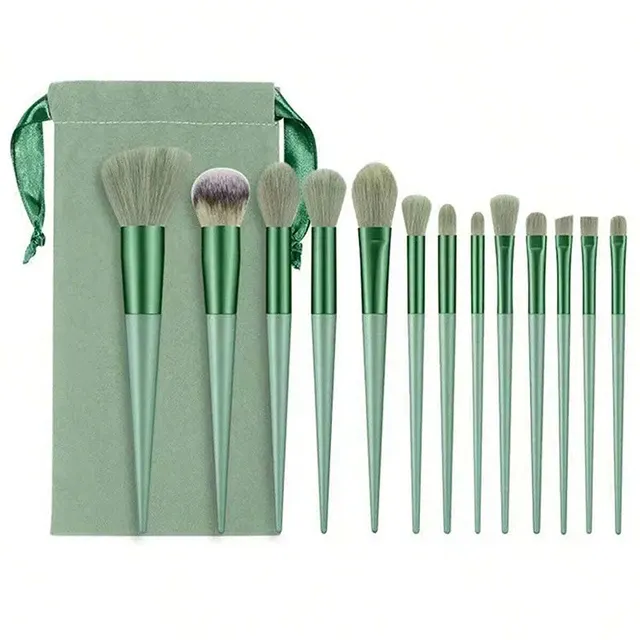 13-teiliges Make-up-Pinsel-Set mit Tasche 2