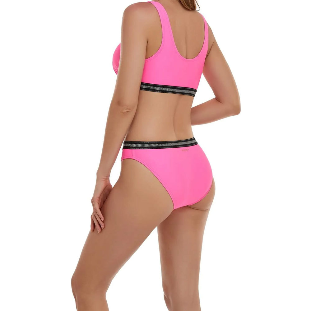 Nahtloser Damen-Bikini-Set mit hoher Taille 4