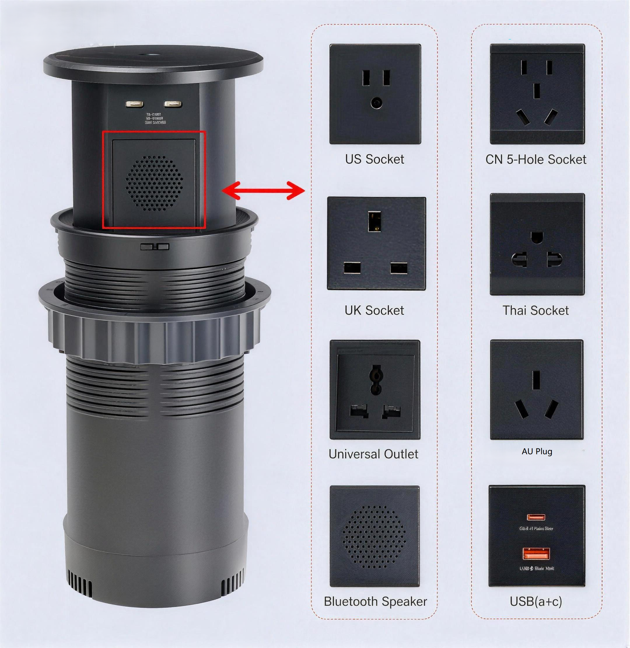 Smarte WLAN Pop-up Steckdose IP65 wasserdicht 2