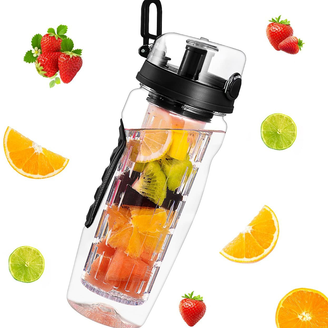 Trinkflasche mit Fruchteinsatz