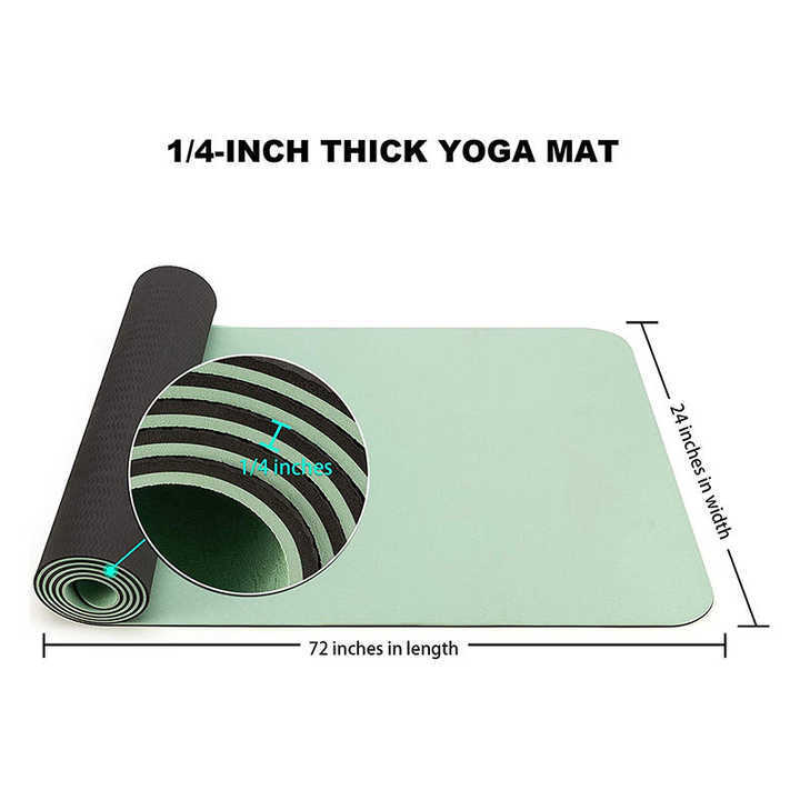 TPE Yogamatte Reise rutschfest Set 2
