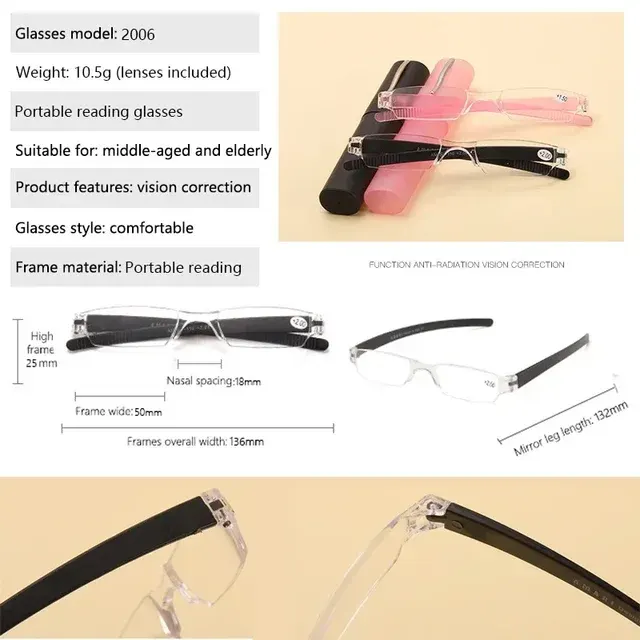Ultraleichte randlose Lesebrille 2