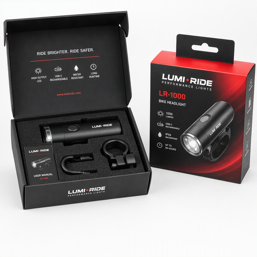 USB-C Fahrradlicht 1000 Lumen wiederaufladbar 3