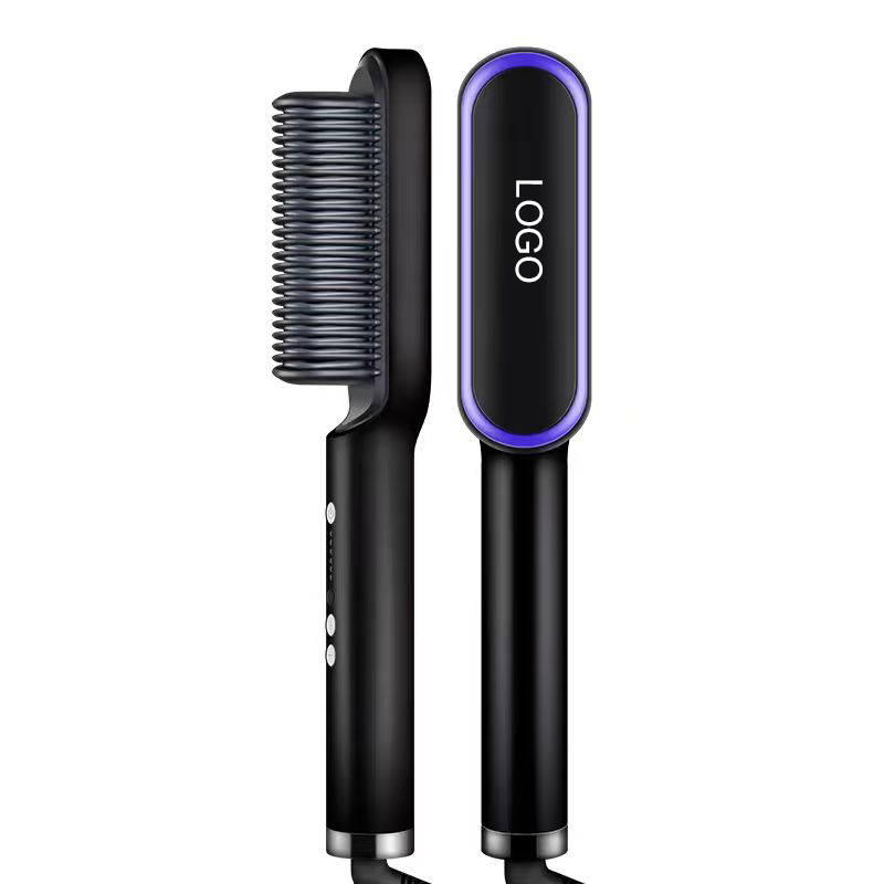 2-in-1 Glätteisen mit Negativ-Ionen und Stylingkamm 2