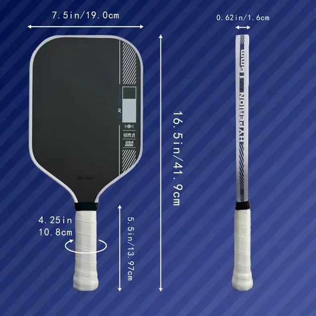 Carbonfaser Pickleball-Schläger mit rutschfestem Griff 4