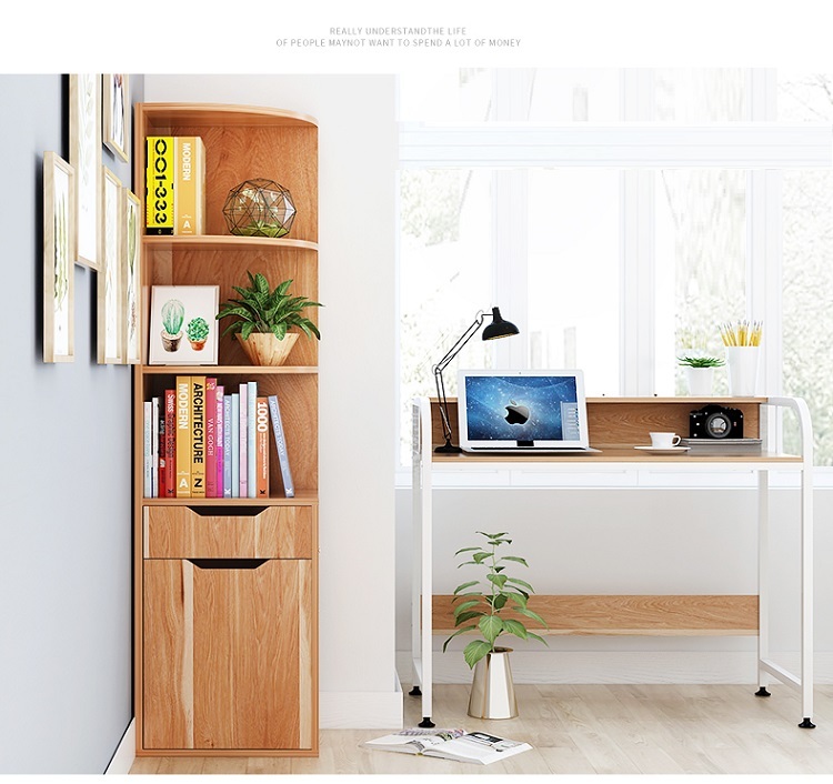 Wandregal aus Holz im Wohnzimmer-Design 3