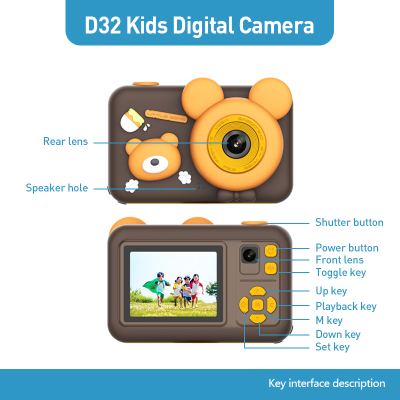 Kinder Digitalkamera mit Selfie-Funktion 3