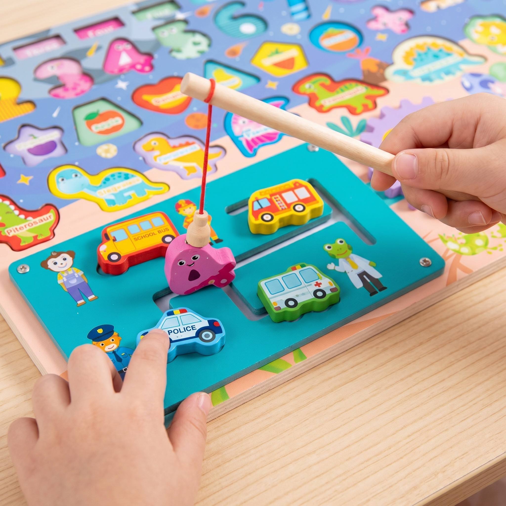 Holz-Montessori-Steckspiel für Kleinkinder 4