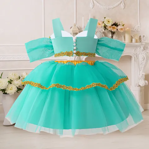 Mädchen Off-Shoulder-Kleid