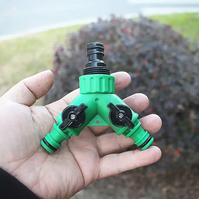 Doppelventil-Y-Verteiler für Gartenschläuche 4
