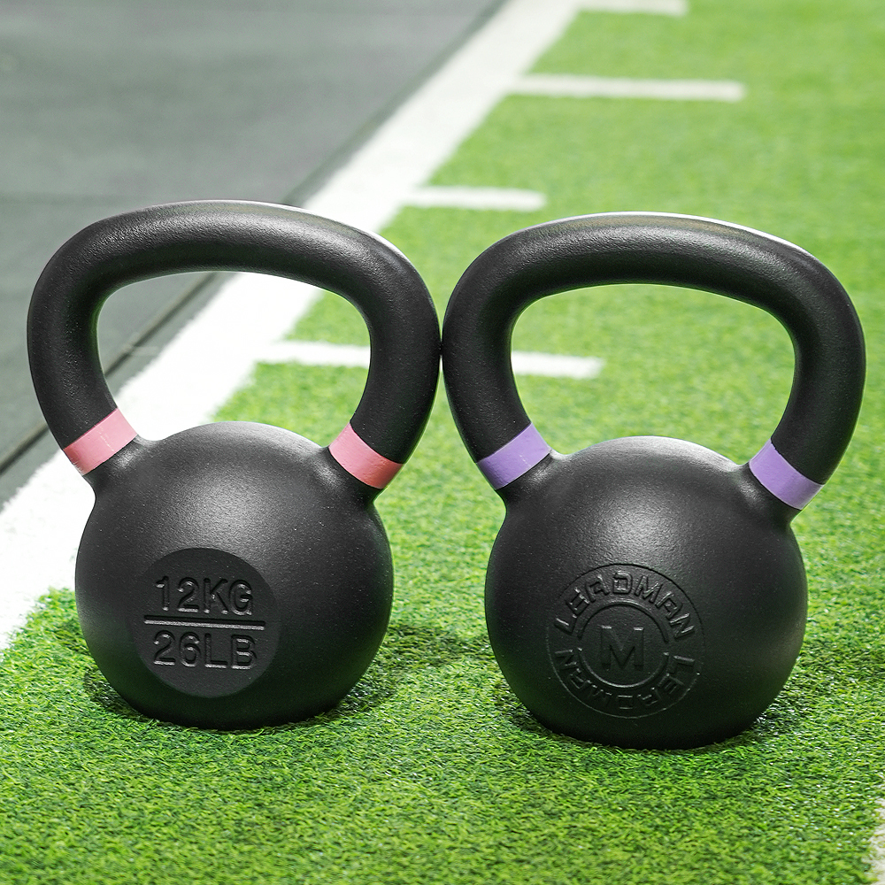 Pulverbeschichtete Gusseisen Kettlebell Set 2