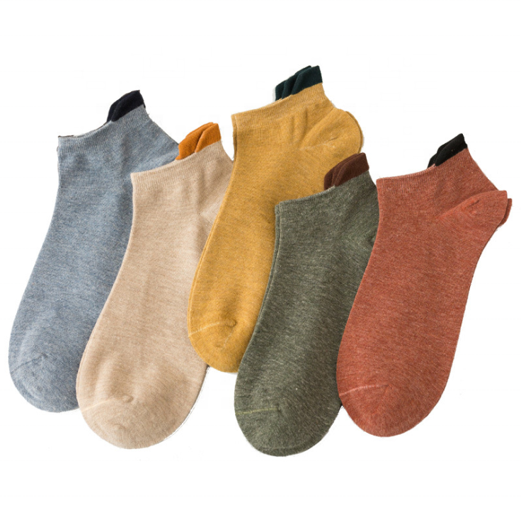 Unsichtbare Baumwoll-Sneakersocken im 5er-Set