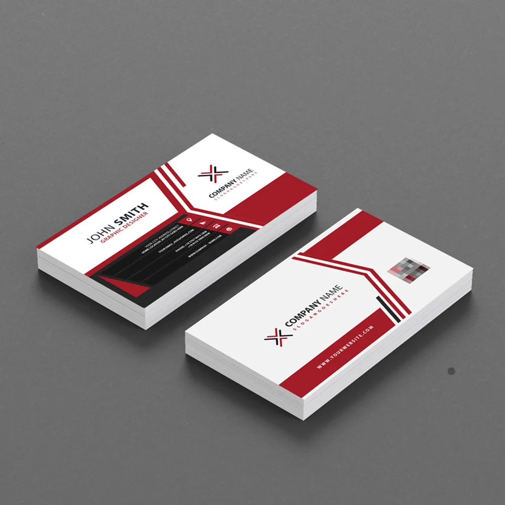 Doppelseitige Mini-Visitenkarten 300g Papier 2