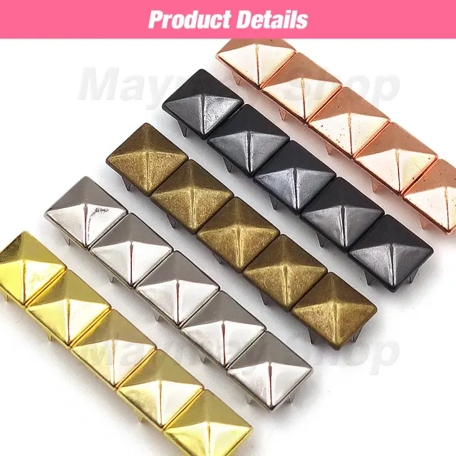 Metall-Pyramidennieten, 6–12 mm, 100 Stück 3