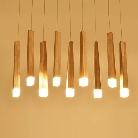 Holz-Pendelleuchte