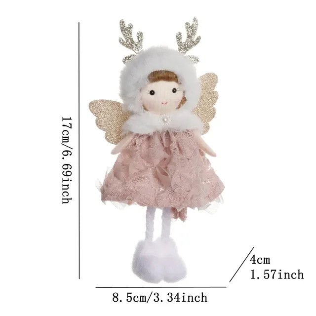 Stoff-Weihnachtsengel-Anhänger 3