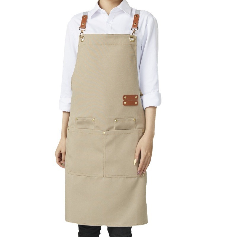 Lange Unisex-Bistroschürze für Küche und Café 2