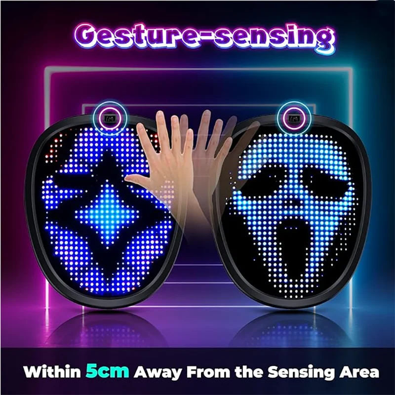 LED-Kindermaske mit Gestensteuerung 4