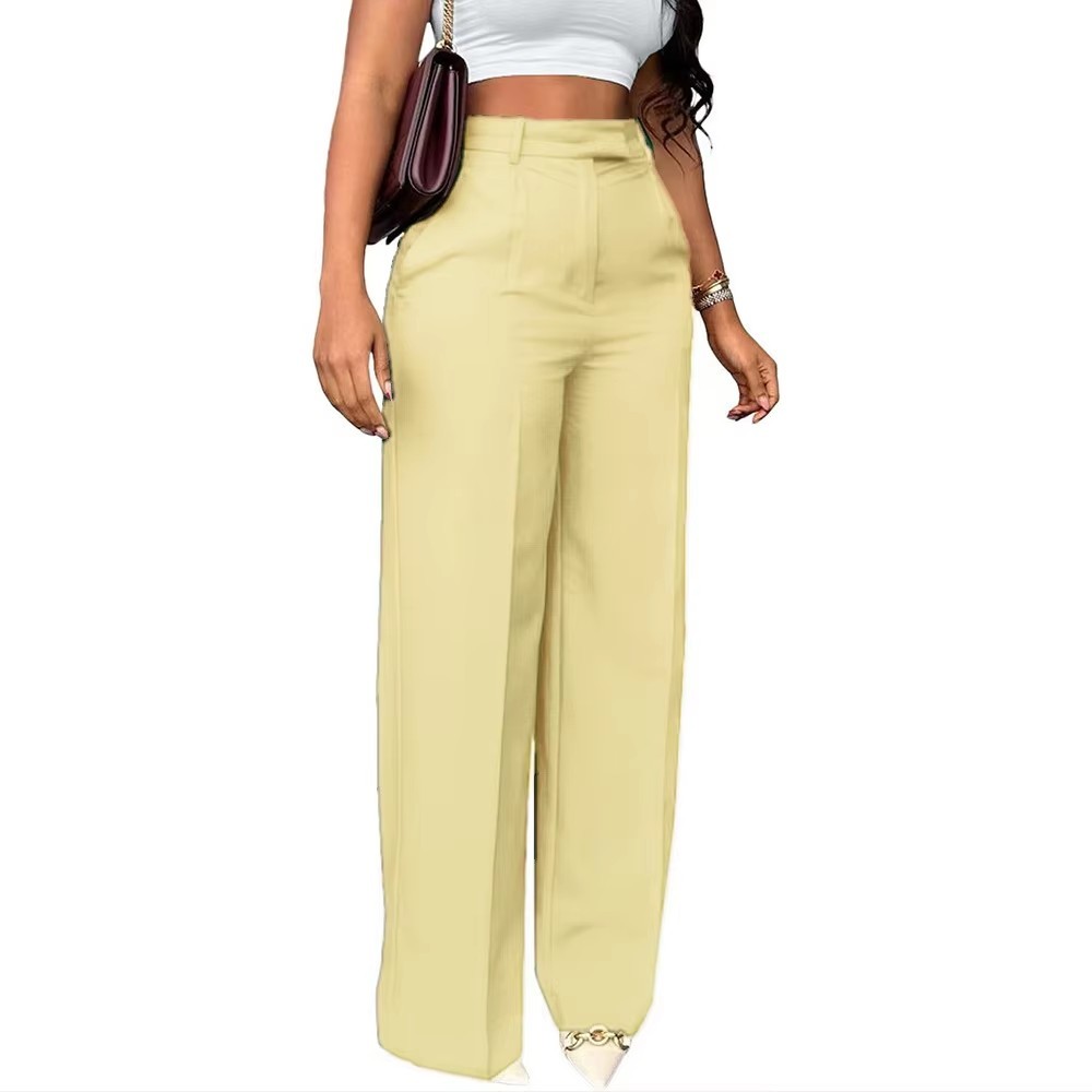 Damen Baggy Hose High Waist Sommer 4