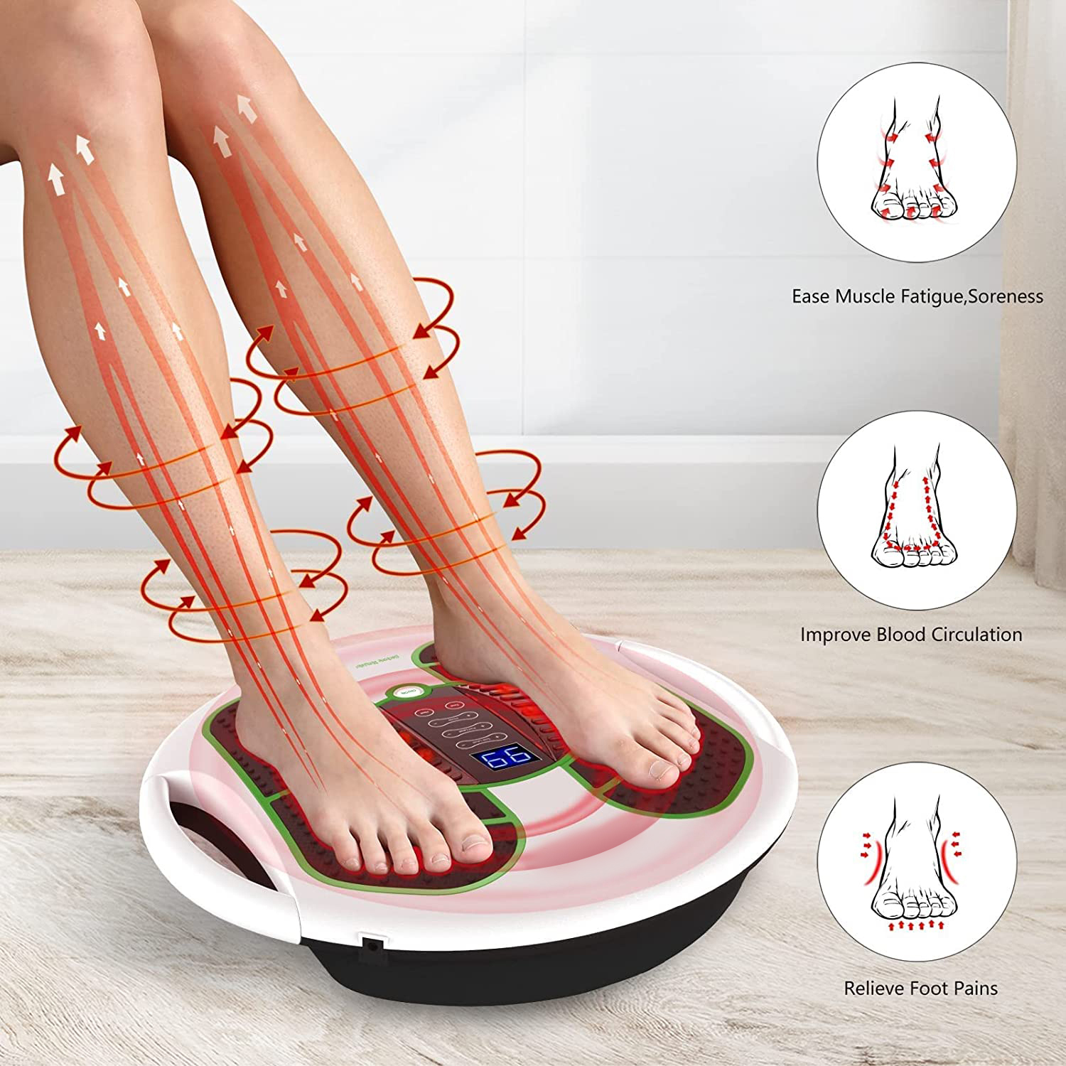 Elektrisches Fußmassagegerät mit Wärmefunktion 4