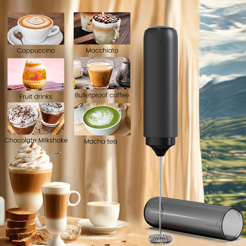 Wiederaufladbarer Milchschäumer für Kaffee und Latte 4