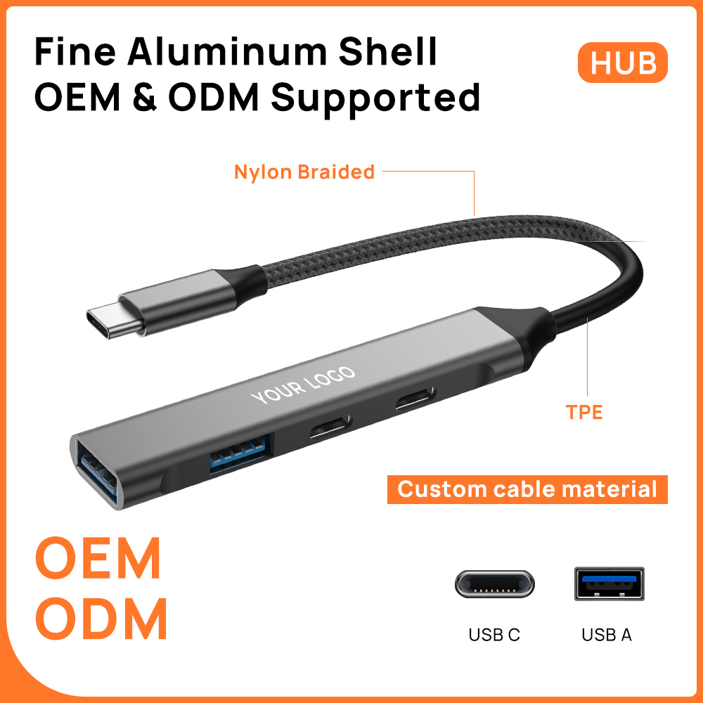 USB-C Adapter 4-in-1 Dock mit USB-A 2