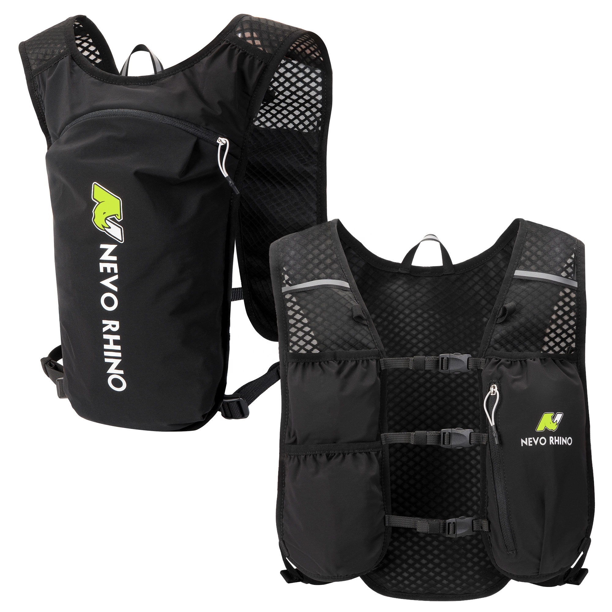Reflektierender Fahrrad-Trinkrucksack mit Handyhalter