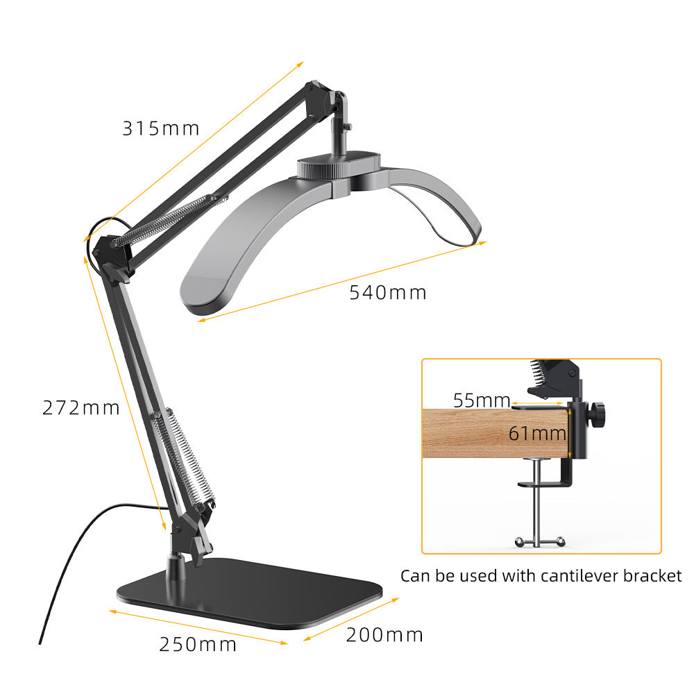 LED Schreibtischlampe aus Aluminium dimmbar 4