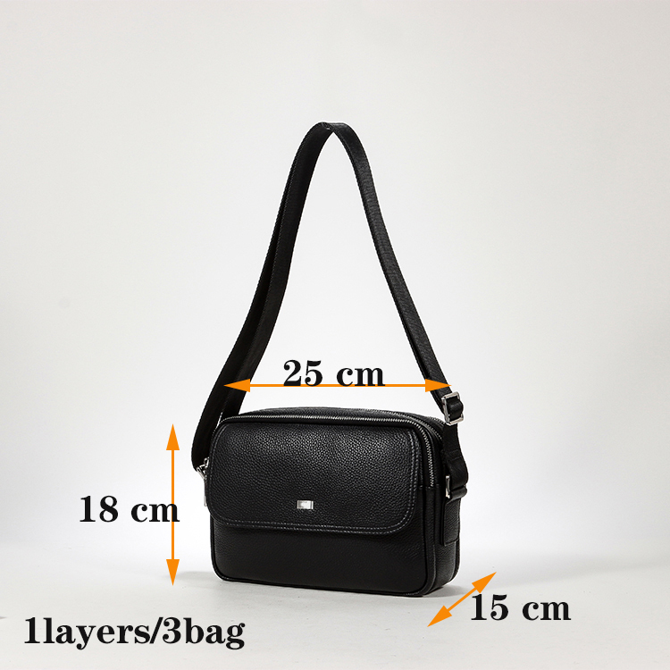 Damen-Ledertasche Crossbody mit Clutch-Funktion 2