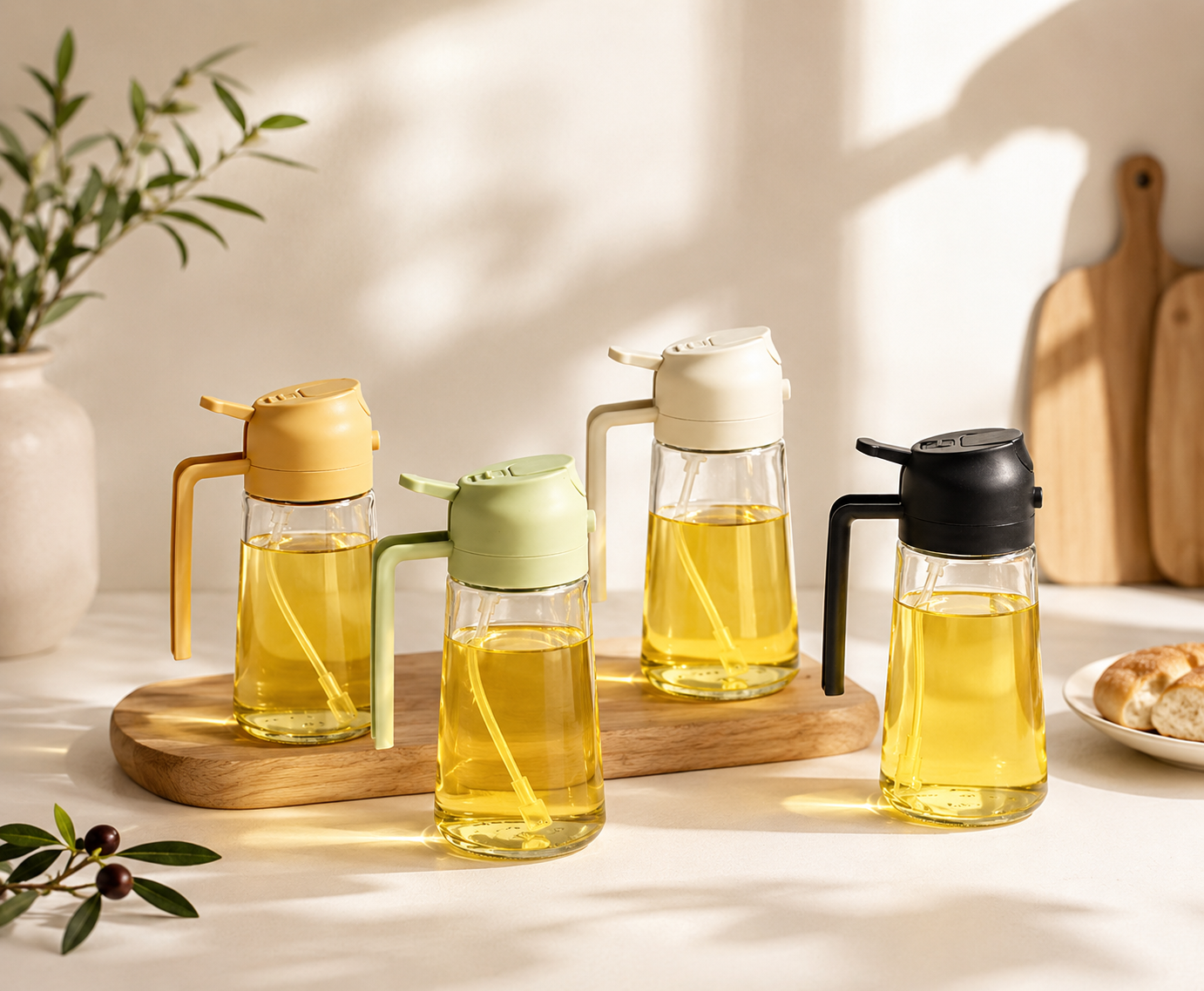 2-in-1-Ölsprüher aus Glas 470ml 2
