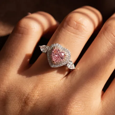 Moissanit-Ring