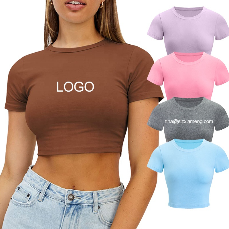 Lockeres Streetwear Crop Top Damen 2