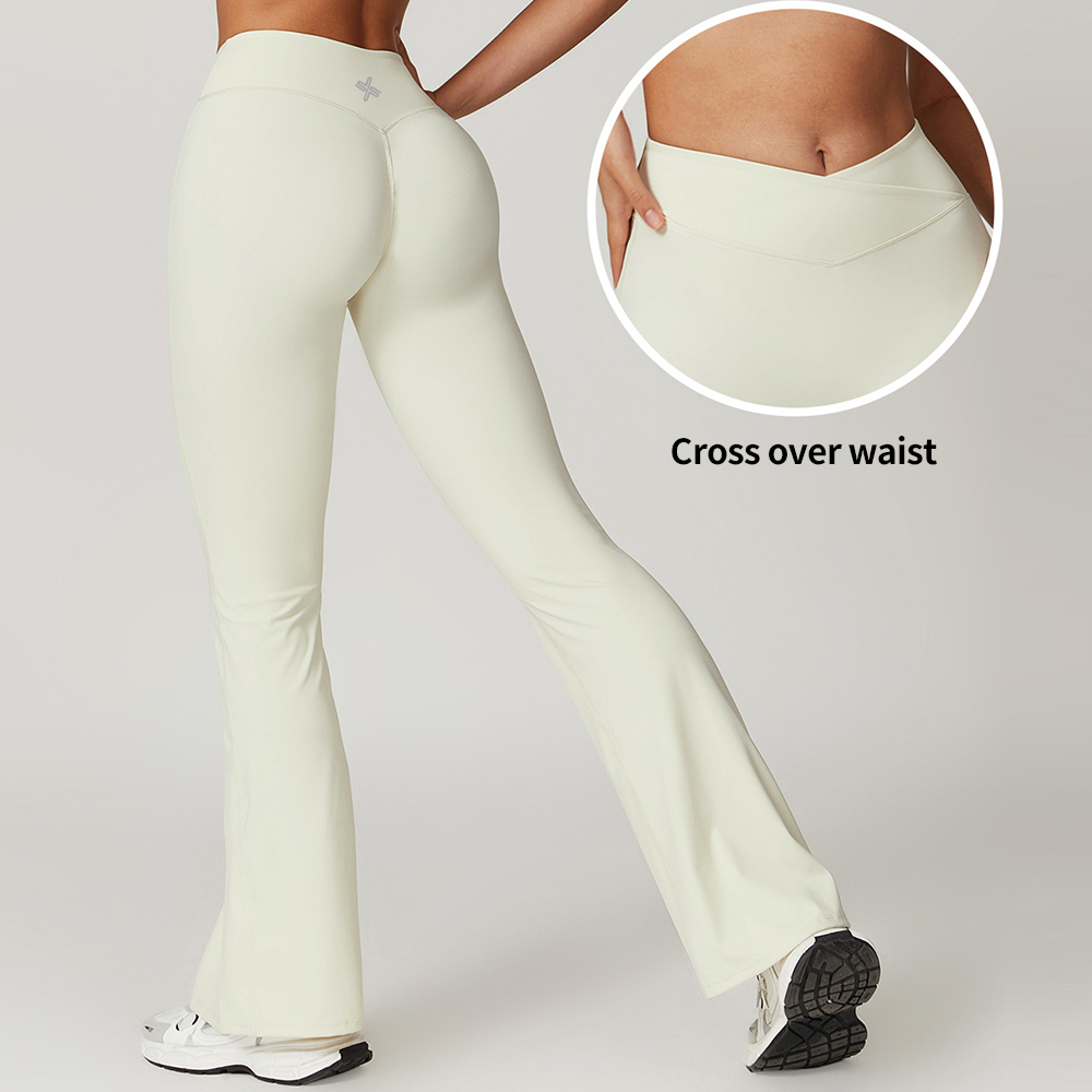 Nylon Schlaghose mit weitem Bein für Damen