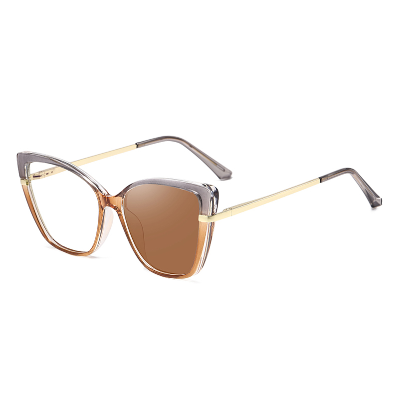 Damen Cat-Eye Brille mit Photochromic Blaulichtfilter 4