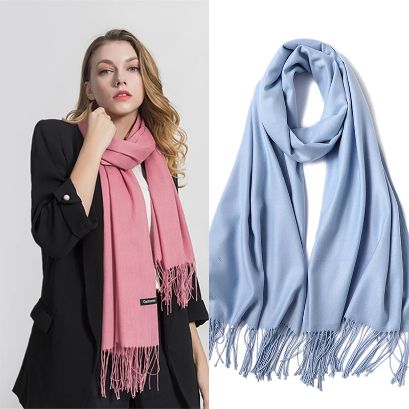 Langer Winter-Pashmina-Schal für Damen 2