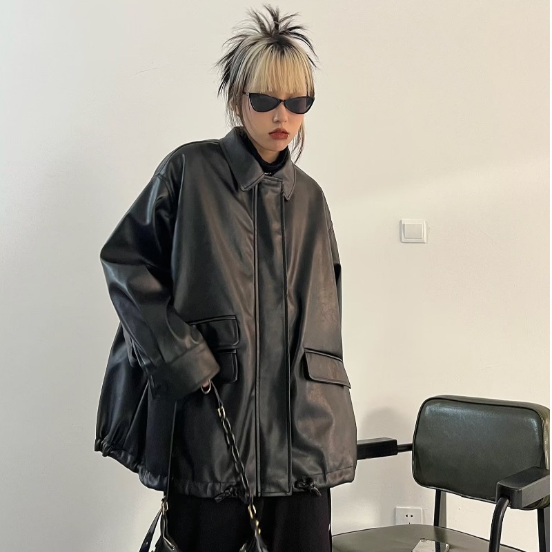 Kunstlederjacke