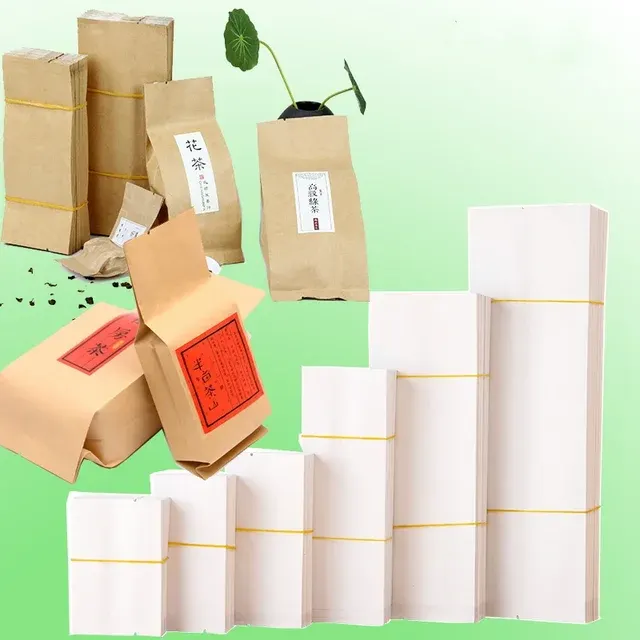 Kraftpapier-Offenbeutel mit Seitenfalte 2