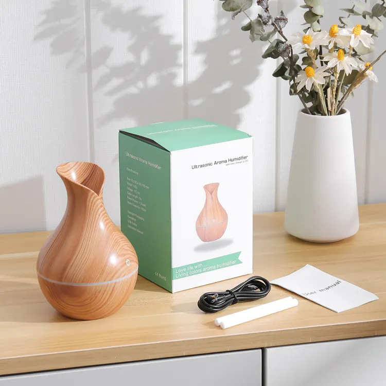 Holz-Aroma-Diffuser USB Luftbefeuchter 130 ml 3