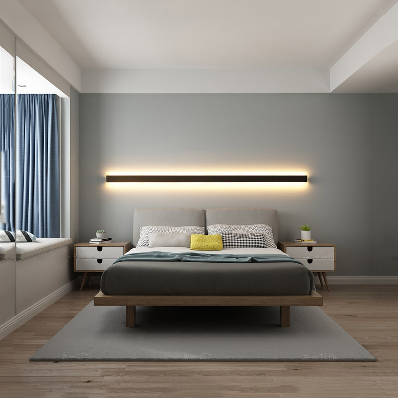 Minimalistische lange LED-Wandleuchte