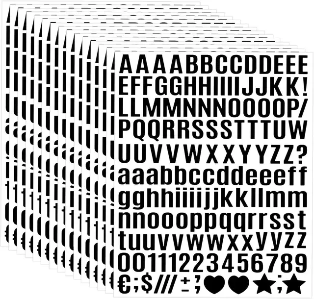 Vinyl-Buchstabenaufkleber 1