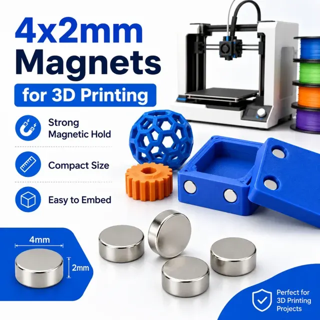 Neodym-Rundmagnete 4x2 mm, Werkzeugset 3