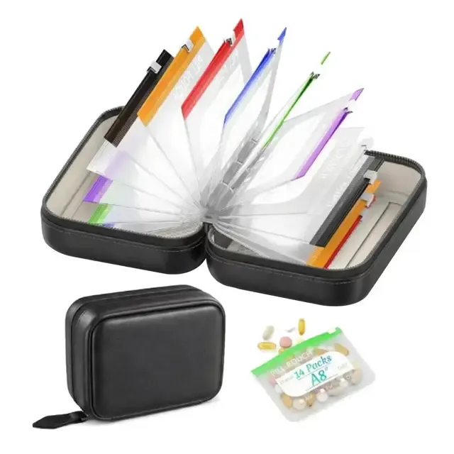 Pillenorganizer mit Zipbeuteln 4