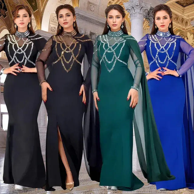 Strass-Maxikleid 2