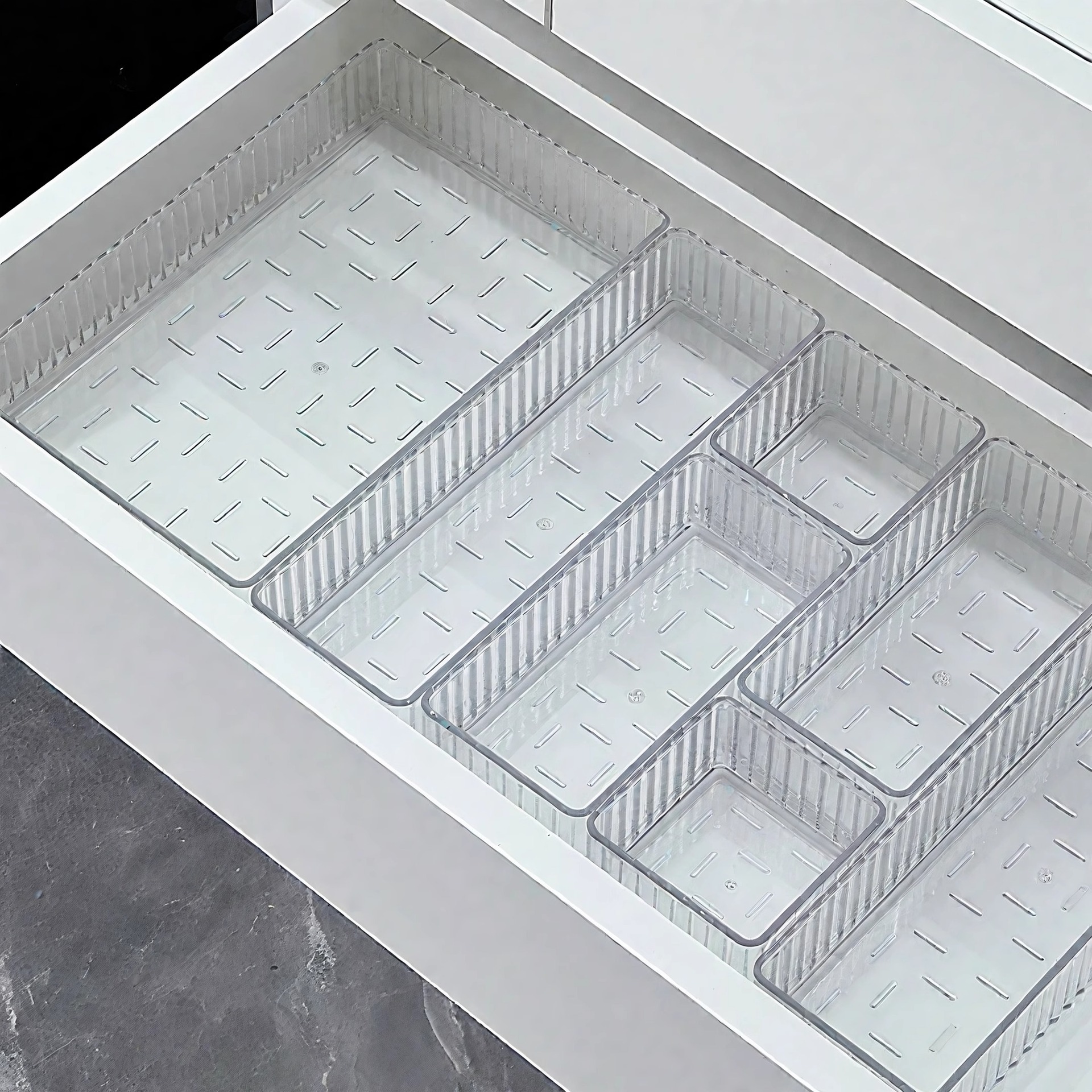 Kosmetik-Organizer mit Acryl-Schubladenbox