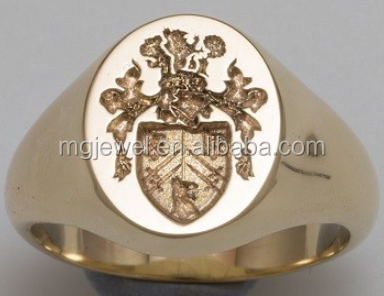 Herren-Siegelring mit Wappen und Gravur 2