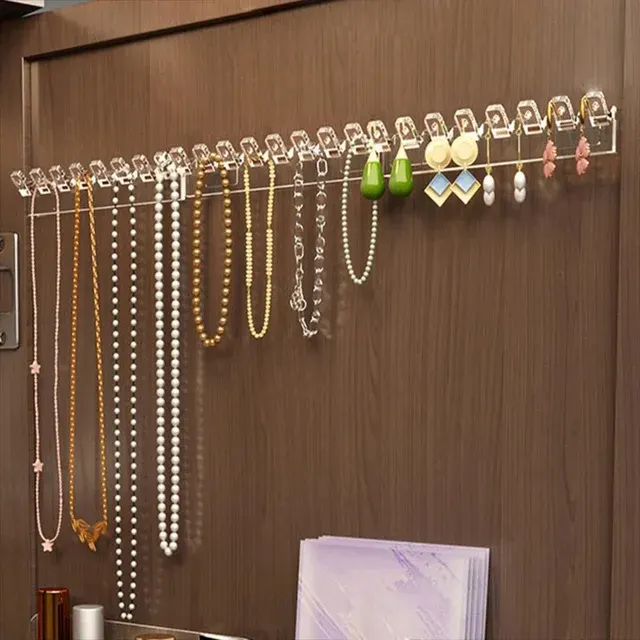 Wandmontierter Schmuckhalter mit 24 Haken im 3er-Set 4